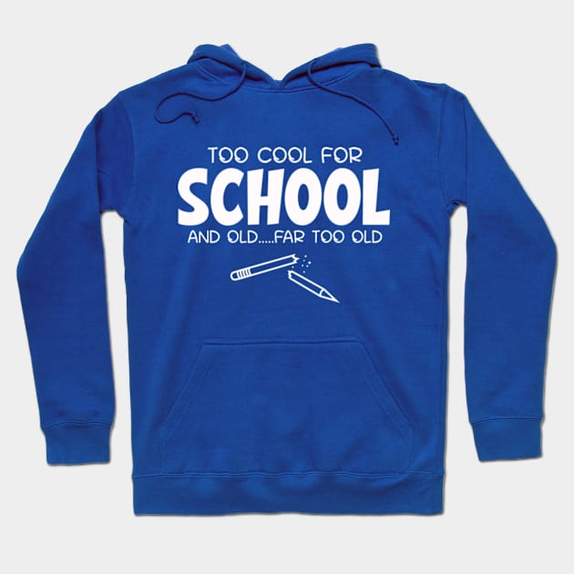 Too Cool For School...And Old Hoodie by bluefinchshirts